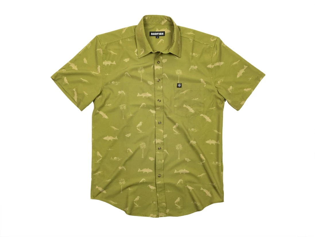 Badfish Stono Short Sleeve Button Up Shirt